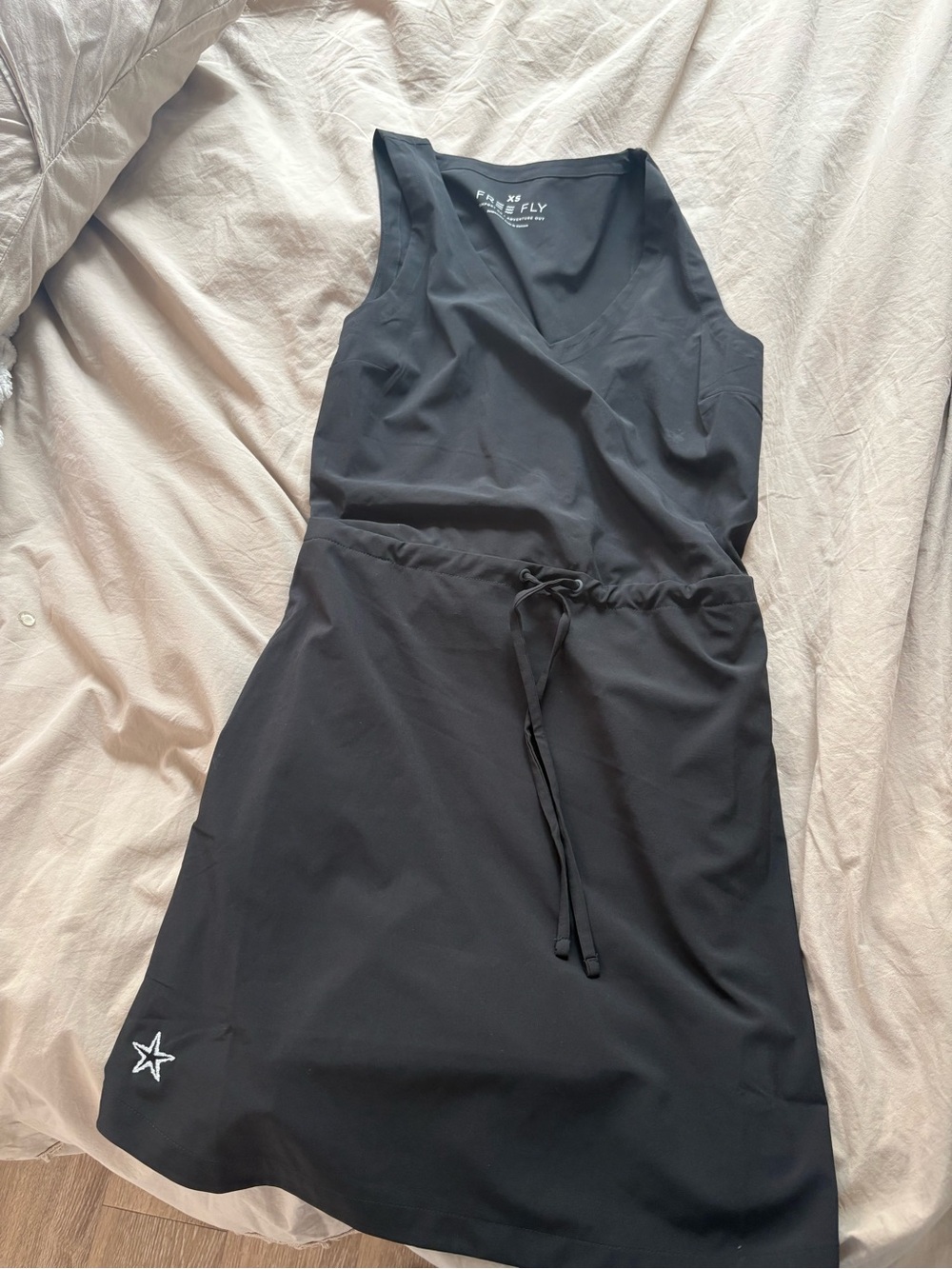 Free Fly Black Active Drawstring Dress